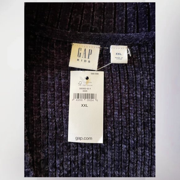 Cozy | GapKids Ultra-Soft Chenille Cardigan | XXL (13/14) | Navy Blue NWT - Picture 4 of 5